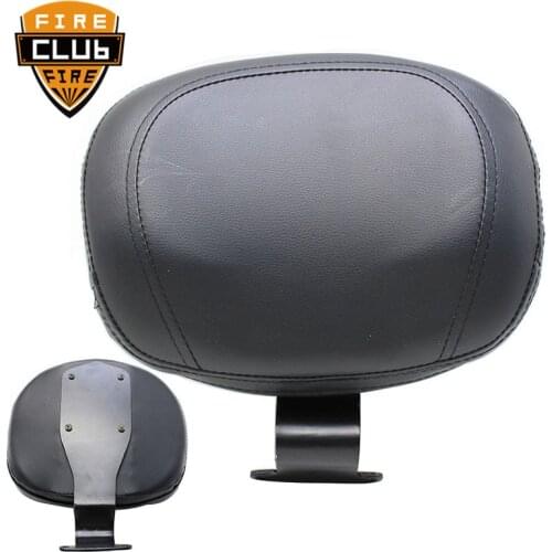 Motorcycle Synthetic Leather Pad Front Driver Backrest Sissy Bar For Honda VTX 1800