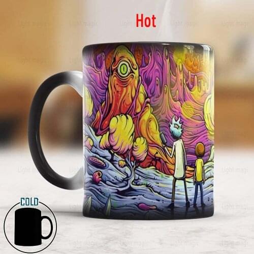 Magic Monster Forest Mug 350ml Creative Ceramic Color Changing Cup and Coffee Mug Christmas Gift Mug for your Kids
