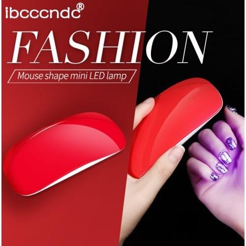 Mini 6W LED Nail Dryer Machine Fingernail Toenail Gel Curing Lamp Nail Gel Equipment Nail Art Salon Manicure Tools USB Powered