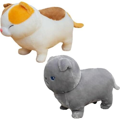 35/45cm Soft MunchKitty Short Plush Dolls Stuffed Animal Cat Baby Kids PLUSH Blue Cat Xmas/Birthday Gift Deco dropship