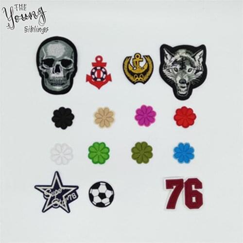 New arrive Fashion style Hot melt Adhesive Applique Embroidery Patches Iron on patch DIY Decorate Badges Accessories C106-C224