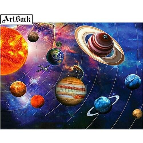 New DIY 5D Diamond Painting Planet Pattern Full Square Diamond Embroidered Cross Stitch 3d Diamond Mosaic Decoration
