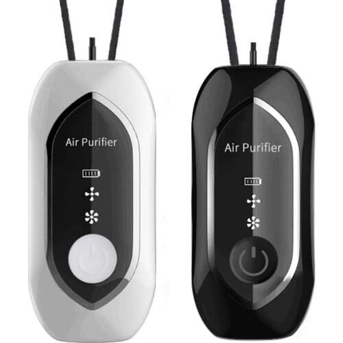 Air Purifier Portable, Personal Necklace USB Rechargeable Air Cleaner, Mini Ionic Purifier Wearable for Home Car