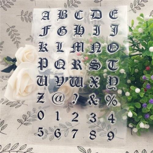 PANFELOU Beautiful letter Transparent Clear Silicone Stamp/Seal for DIY scrapbooking/photo album Decorative clear stamp sheets
