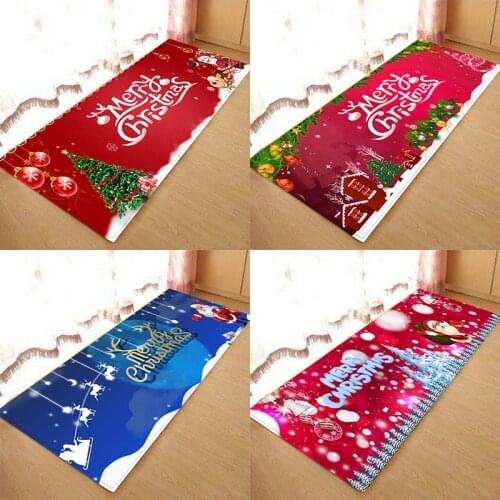 Christmas absorbent, non-slippery, soft entry mat, bedside mat