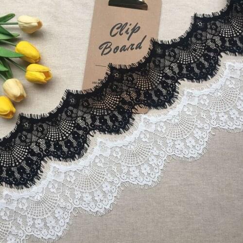 Width 11cm high-grade eyelashes lace wedding veil designer lace clothing stitching decorative accessories