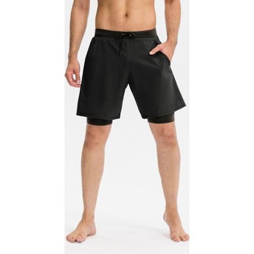 Running Shorts Men 2 in 1 Sports Track Shorts Men With Phone Pocket New Summer Quick Drying Sports Short Men Run Compression