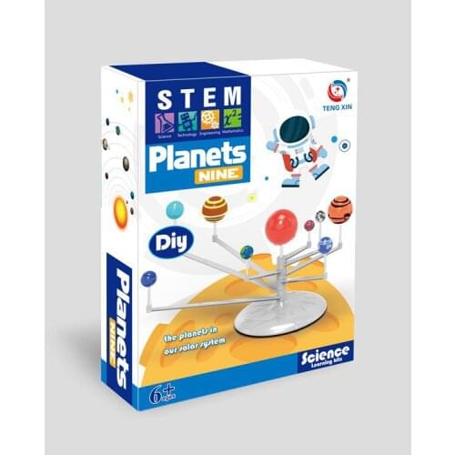 Solar System Planets Model Childrens Science Nine Galaxies Celestial Body Orbiter Toys