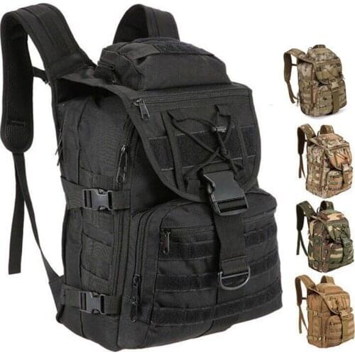 40L Tactical Bag Multi-function Swordfish Assault Backpack Hiking Camping Backpack Outdoor Hunting Bag Camouflage Military Bag