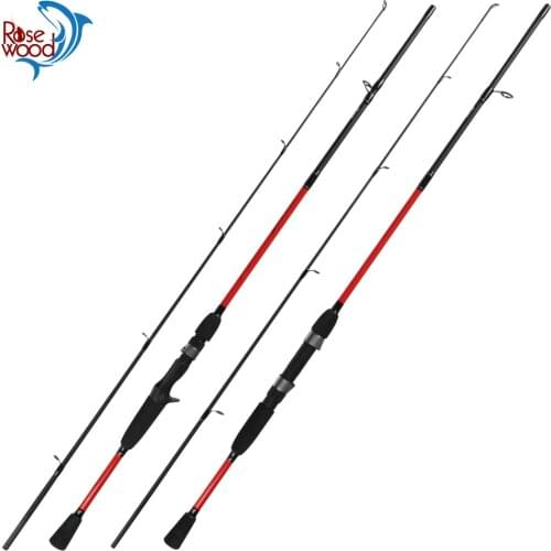 RoseWood spinning casting fishing rod 1.8m M power 2 sections lure weight 1/4-1/2oz line weight 4-8lb fishing poles pesca
