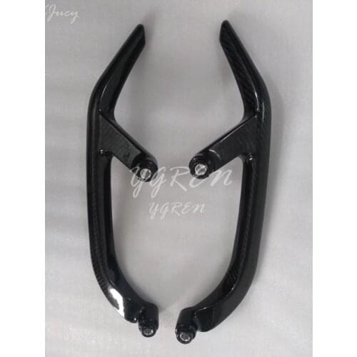 Carbon Fiber Rear Seat Panels Fairing Handle Bars Armrest for TMAX T-MAX 500 530 2008 2009 2010 2011 2012