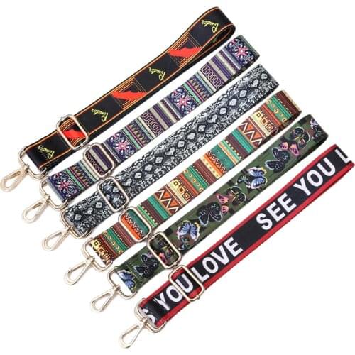 Womens bag Nylon fabric crossbody messenger bag Belt Accessories Single shoulder bag Strap 5cm Wide 80~130cm adjustable Letter