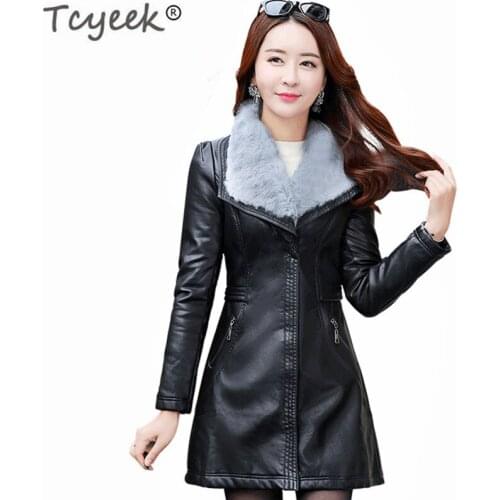 Plus Size 5XL Winter Jacket Women Autumn Thick Velvet Faux Leather Coat Spring Ladies Clothes Chaqueta Mujer LWL860