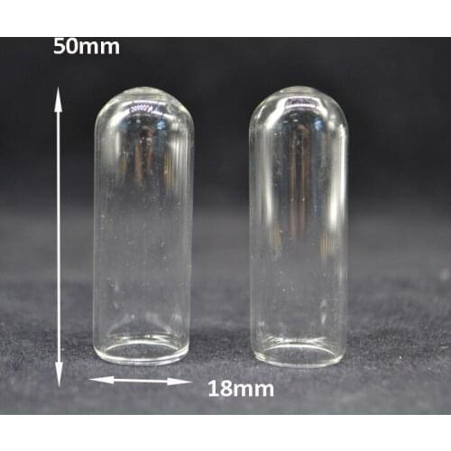 100pieces 50m*18mm tube clear glass globes bubble dome glass bottle jars vials pendant necklace pendants jewelry findings