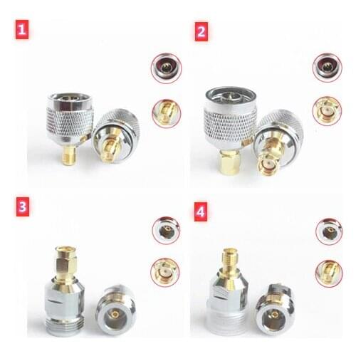 2PCS N to RP-SMA Adapter Male plug & Female jack RF Coaxial connectors