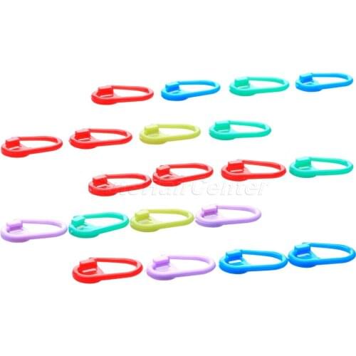 20pcs/set Markers Holder Pins Needle Clip Mix Mini Knitting Crochet Locking Stitch Markers Holder Safety Plastic Pins 2.2cm