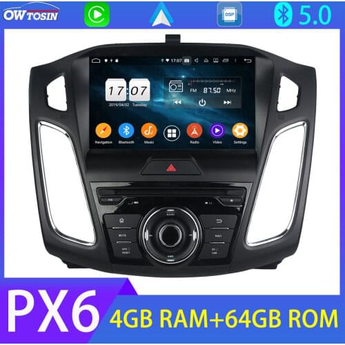 PX6 4G+64G 4G SIM Auto Stereo Android 10.0 Car DVD Multimedia Player For Ford Focus 3 mk3 2015-2018 GPS Radio Carplay Parrot BT