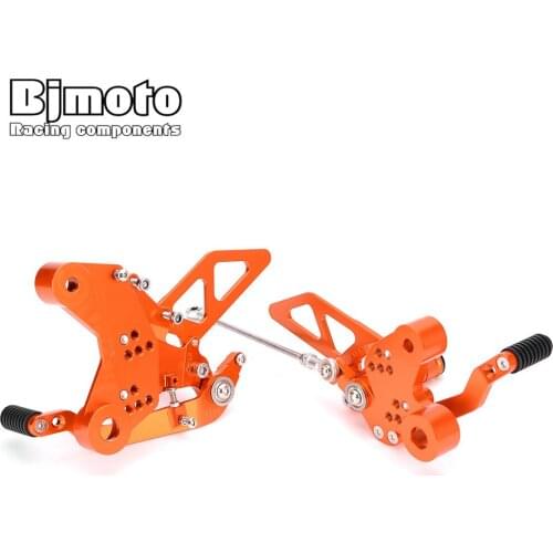 BJMOTO For DUK E 790 2018 2019 2020 Motorcycle CNC Adjustable Rear Set Rearsets Footrest Foot Rest Duke790
