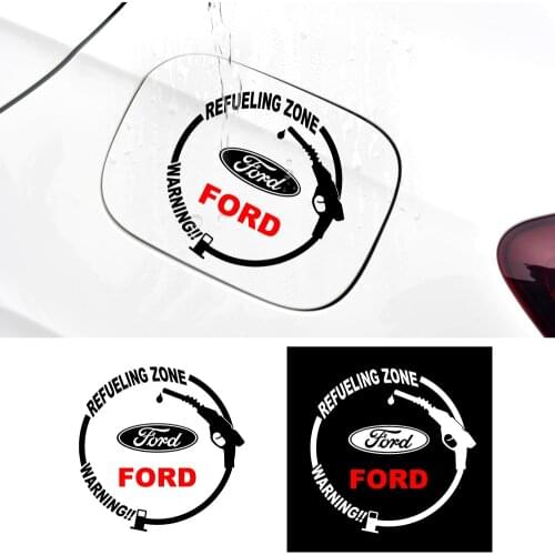 Car Fuel Tank Cover Sticker Car Exterior Decoration Waterproof Personalized for Ford Fiesta EcoSport Focus 2 3 Auto Accessories