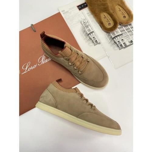 Men lace-up Flat Shoes Casual Shoes Simple comfortable leisure Sneakers Knitting Elastic slip-on Run Shoes 2020 Hot Brand Shoes