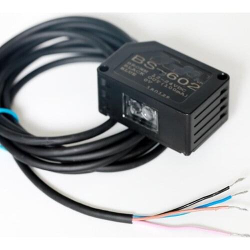 Fast speed BS-602 NPN BS-602P PNP Color code sensor RGB photoelectric strip light separation cloth code spraying can shake