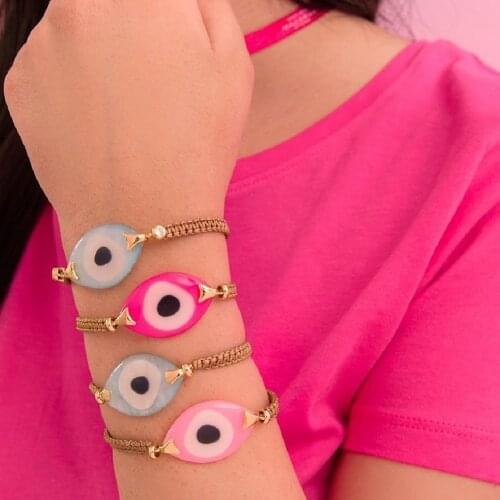 Go2boho 2021 Trendy Lucky Eye Jewellery Friendship Gift Pulsera Braided Bracelets Turkish Evil Eye Bracelet For Women Jewelry