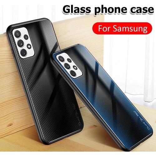 Gradient Glass Case For Samsung A52 A72 A32 A51 A71 A50 A70 Case For Samsung Galaxy A52 4G 5G Cover Phone Case Shockproof Shell