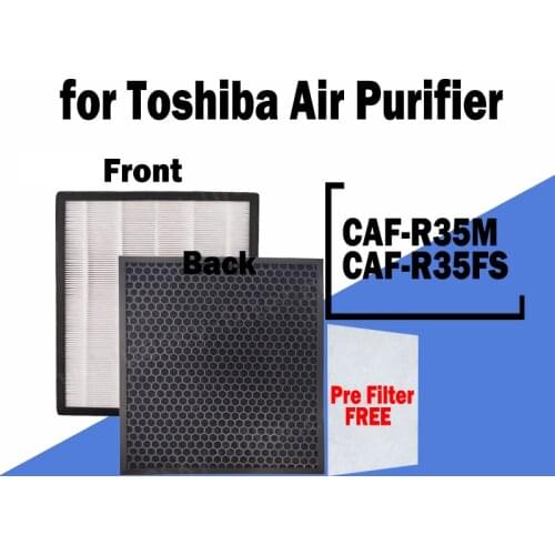 H13 HEPA Filter Carbon Composite Filter For Toshiba CAF-R35M CAF-R35FS Air Purifier Parts