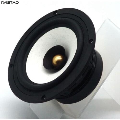 IWISTAO HIFI 5.25 Inch Full Range Speaker Unit 25W Max 60hz-20KHZ 91dB Ferrite Magnetic 4/8 ohm Die-cast Aluminum Basin Frame