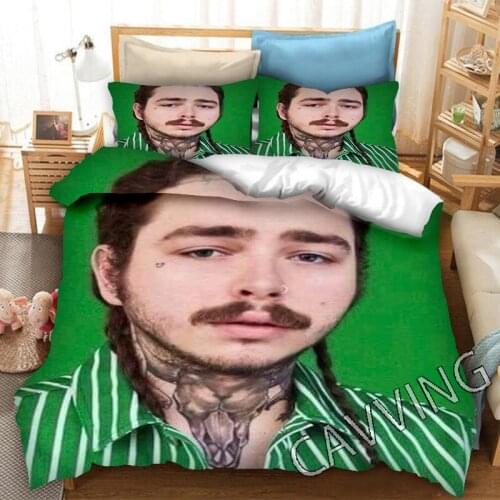 Post Malone 3D Printed Bedding Set Duvet Covers & Pillow Cases Comforter Bedding Set Bed Linen( US Sizes/EU Sizes/AU Sizes) H02