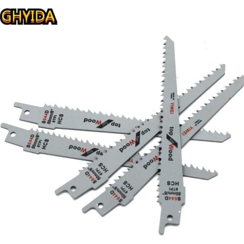 GHYIDA2 Pcsblade S644D saw blade150mm High Carbon Steel ReciprocatingWoodworking blade Saw Blades Sabre sawFor Woodtools