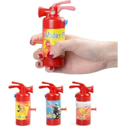 Mini Fire Extinguisher Water Gun Toy Fireman Kids Toys Gag Joke Outdoor Summer Beach Toy
