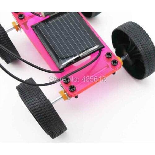 5PCS RED Model miniature of delight mini solar car diy for production technology teenage enlightenment toy