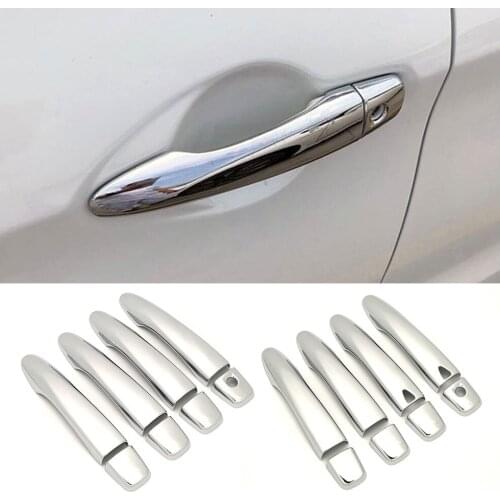 For Nissan Sentra MK7 2013-2019 Car Exterior Modify Chrome Door Handle Cover Decoration Trim Protection Sticker