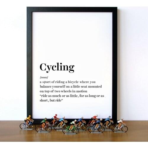 Cycling Definition Wall Art Canvas Prints And Poster , Modern Minimalism Cycling Sport Art Canvas Painting Home Room Decor