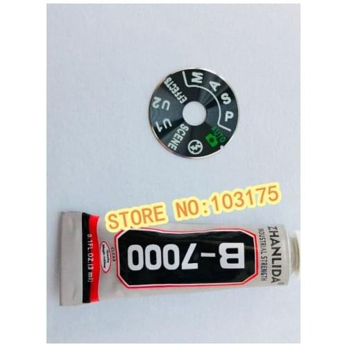 New Top Cover Function Mode Dial Interface Cap Button LabelFor Nikon D7100 D7200 + Tape Camera Part