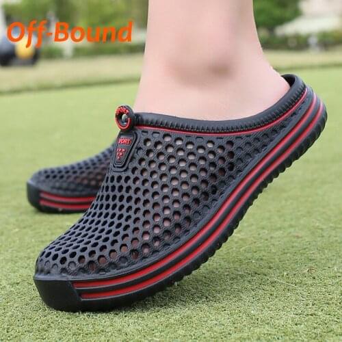 Off-Bound Summer Men Women Slippers Outdoor Clogs Garden Slippers Beach Sandals Mules Bathroom Loafers Casual Home Couple Shoes
