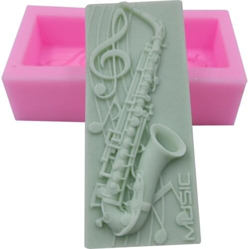 Monqui Saxophone Silicone Soap Molds Candle Molds Art Craft Molds Resin Molds