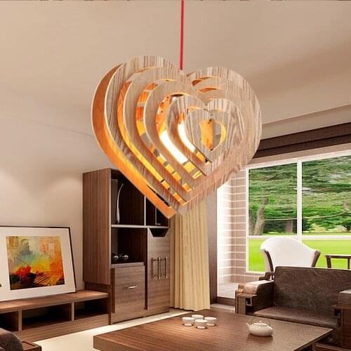Nordic Pendant Lamp Wooden Water Drop shaped Modern Loft E27 Single head Dining Room Bedroom Home Lighting Decor Pendant Lights