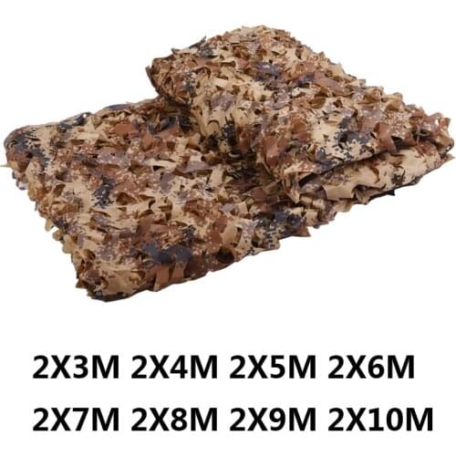 Sun Shelter 2x3M 4M 5M 10M/4*5M Hunting Military Camouflage Nets Desert Digital Army Camo Netting Camping ShelterTent Shade Car
