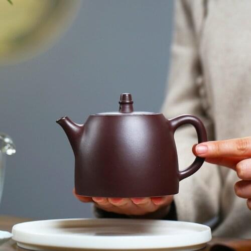 All hand han priests pot Huang Longshan undressed ore purple dragon blood sand yixing recommended the teapot tea sets