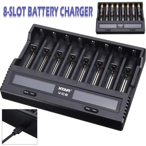 3.6V/3.7V Battery Charger 3A USB Fast Charge for i-MH/Ni -CDAAAA/AAA/AA/A/SC/C/D 21700 18650 20700 Series Batteries Accessories