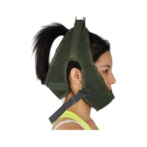 Green Canvas Cervical Traction Belt Sling Tractor Stretch Chair Thickening Hood Neck Care Tool Home Medical Equipment Hot Sale