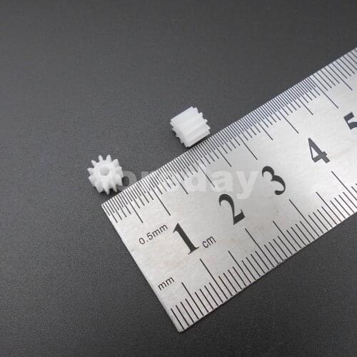 1000PCS 11T2A Gear Modulus 0.5 Aperture 2mm ( 1.95MM ) DIY Model Accessories 11 teeth T=11 Plastic Spur Gears 1000PCS/LOT *FD195