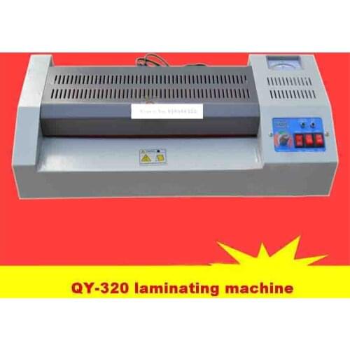 220V QY-320 Laminating Machine Home Office A3 Photo A4 Metal Case Laminator 600W 320mm 420mm/min 4-6min 75-200