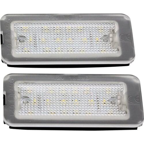 2x SUNKIA Car LED License Plate Light Canbus Error Free Function for FIAT 500 500C 2009-2015 Auto Styling Pure White Color