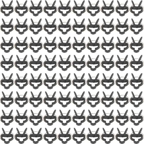 80pcs Garden Plant Fixed Clip Vines Grape Support Fastener Vegetables Flowers Tied Buckle Clamp Greenhouse Plant Support Bracket