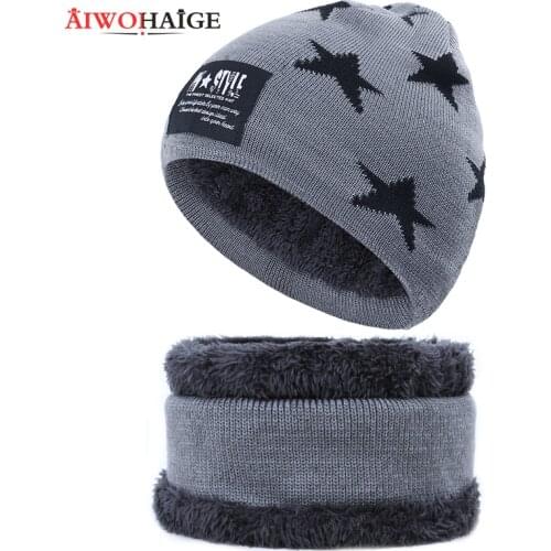 AIWOHAIGE Sets Of Hats And Scarves For Boys