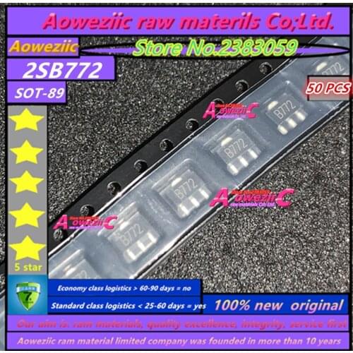 Aoweziic 2019+ 100% new original 2SB772 B772 2SD882 D882 SOT-89 three-terminal voltage regulator transistor