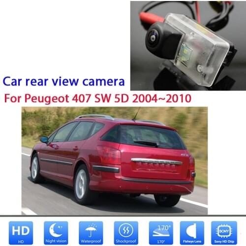 Rear camera For Peugeot 407 SW 5D 2004 2005 2006 2007 2008 2009 2010 CCD Full HD Night Vision License Plate camerahigh quality